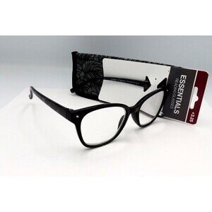 ESSENTIALS VRL2103 PH BLK Reading Glasses +3.25 Black Cat Eye